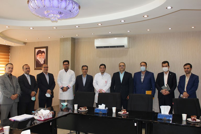 بازدید ریاست محترم بانک ملی استان و معاونین ایشان از شرکت داروسازی زهراوی 