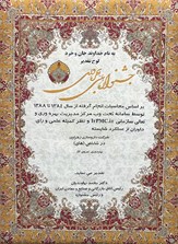 تقدیرنامه جشنواره ملی بهره وری سال 84 تا 88